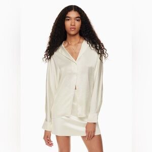 Aritzia Wilfred Freeform Satin Shirt